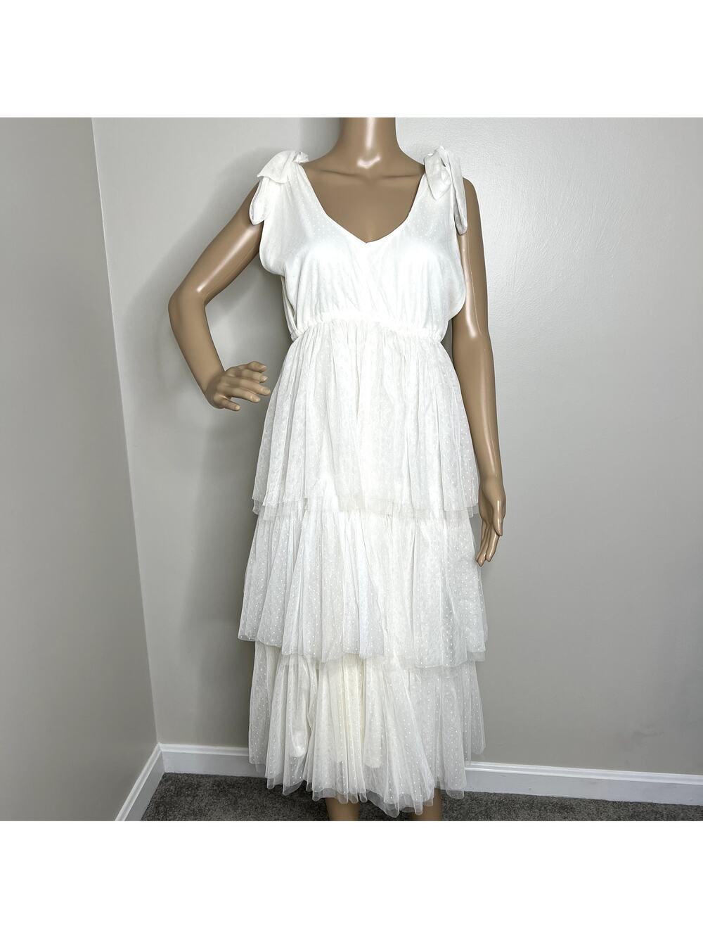 Baltic Born Tessa Tiered Tulle Midi Dress